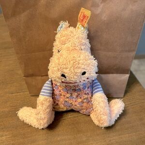 Steiff Pink Baby Stuffed Animal Hippo